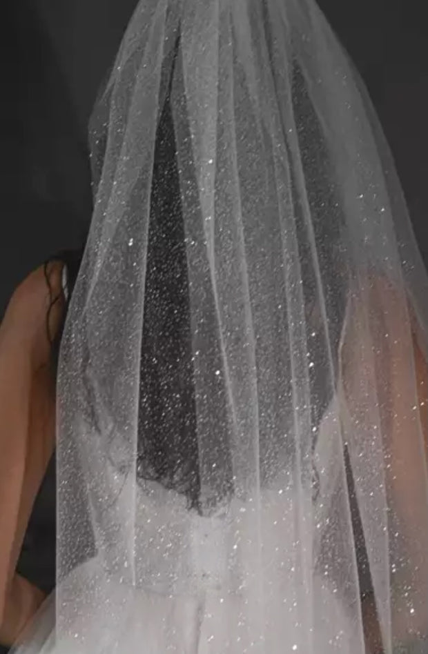 Glitter Wedding Veil -Megan