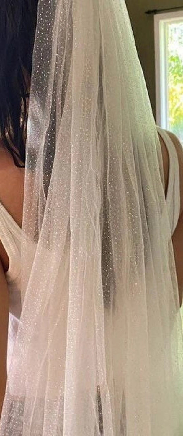 Glitter Wedding Veil -Megan