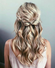 Floral Bridal Hair wreath - Kelli