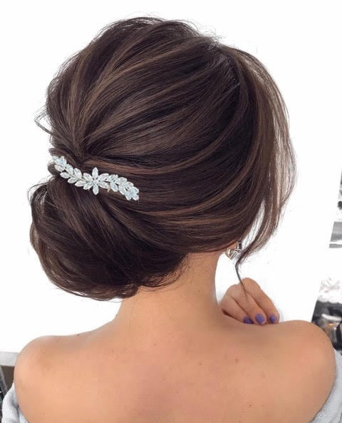 Crystal Bridal Hair comb - Heidi