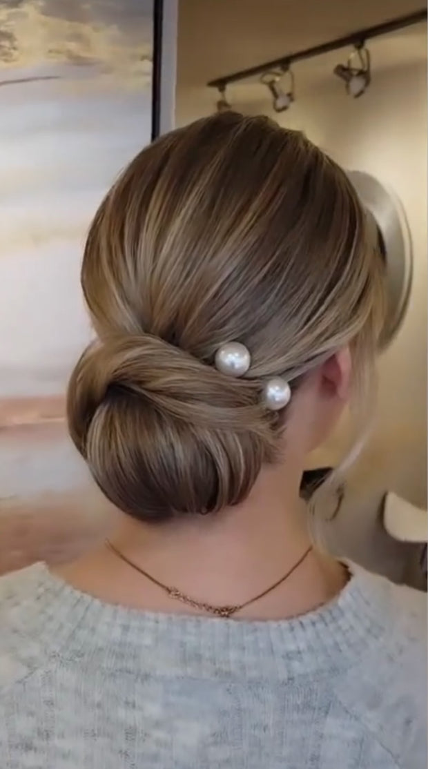 Pearl Wedding hair pins - Tara