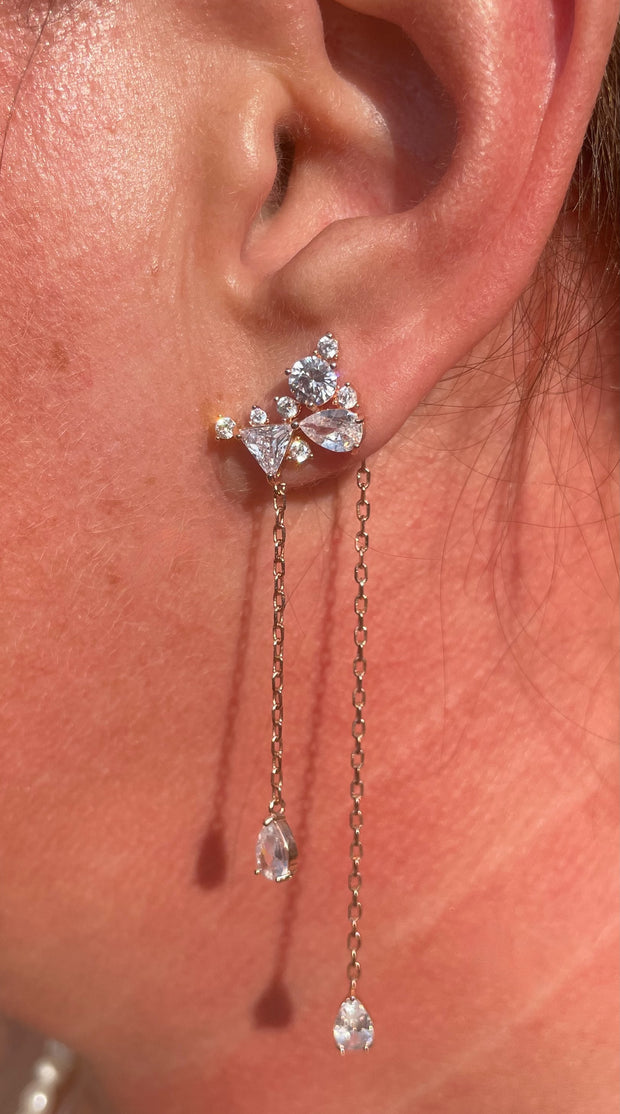 Hannah - Crystal Bridal Earrings