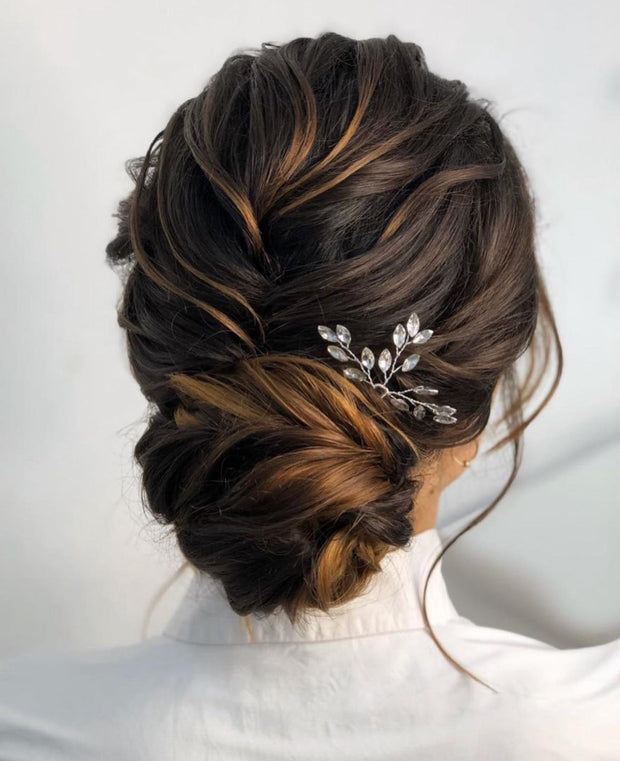 Crystal Wedding hair pins - Christina