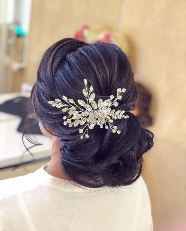 Bridal Crystal Hair Piece - Tina