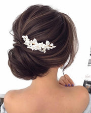 White Flower Hair Piece - Jordan