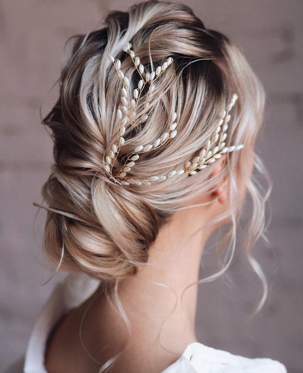 Pearl Bridal hair pins - Danielle