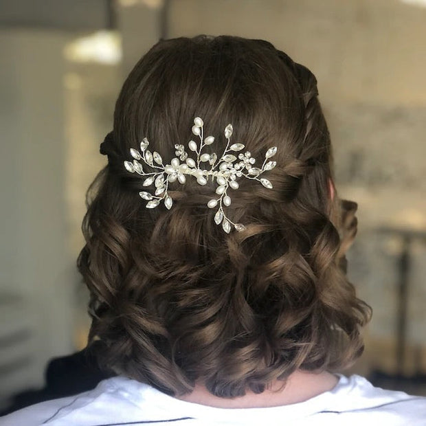 Floral Bridal Hair piece-Autumn