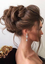 Sophia - Drop Pearl Bridal Earrings