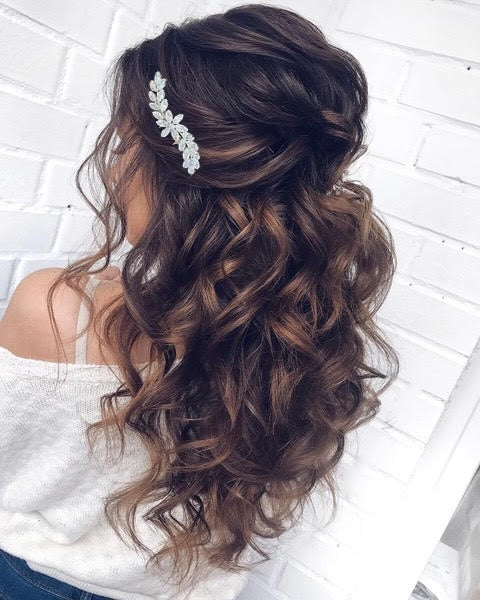 Crystal Bridal Hair comb - Heidi