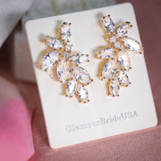 April - Crystal Bridal Earrings