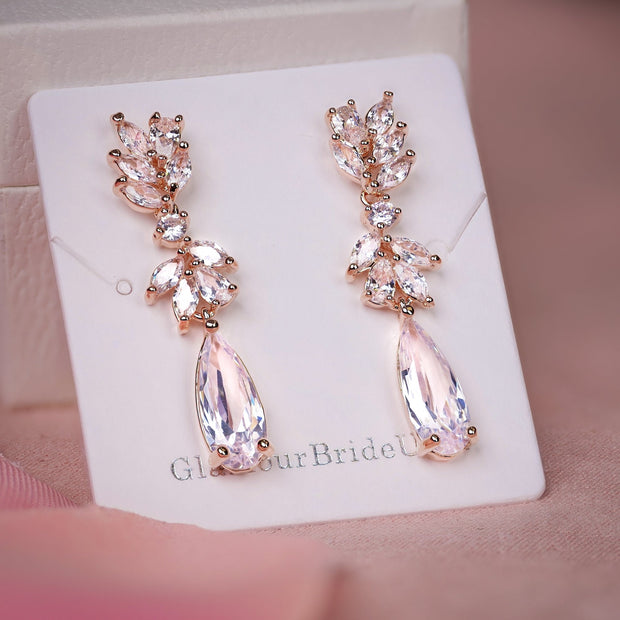 Stephanie - Crystal Bridal Earrings