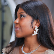 Kathleen - Floral Bridal Earrings