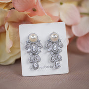 Carrie - Pearl Wedding Earrings