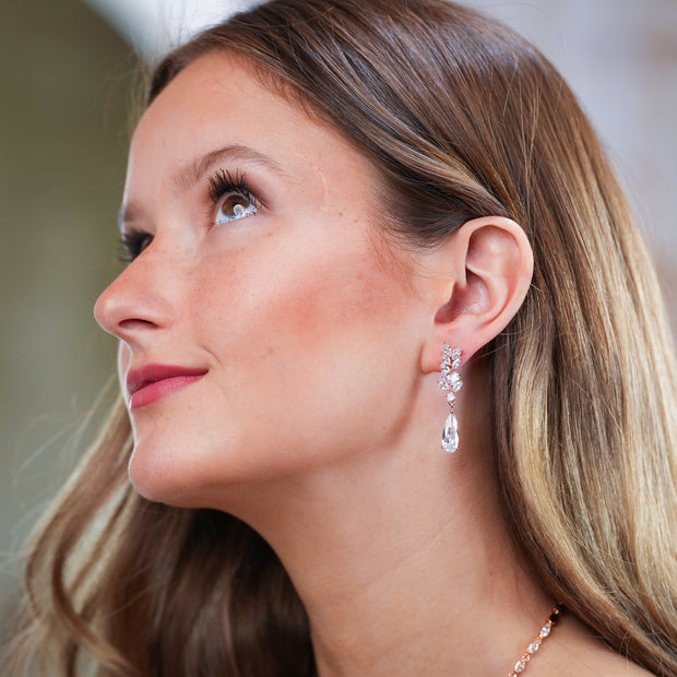 Lauren - Crystal Bridal Earrings