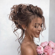 Hannah - Rose Gold Crystal Bridal Earrings