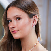 Lindsay - Silver Stud Bridal Earrings