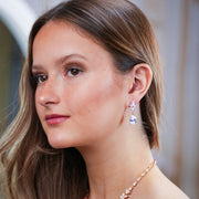 Bridal Silver Drop Earrings - Holly