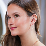 Erika - Silver Crystal Bridal Earrings
