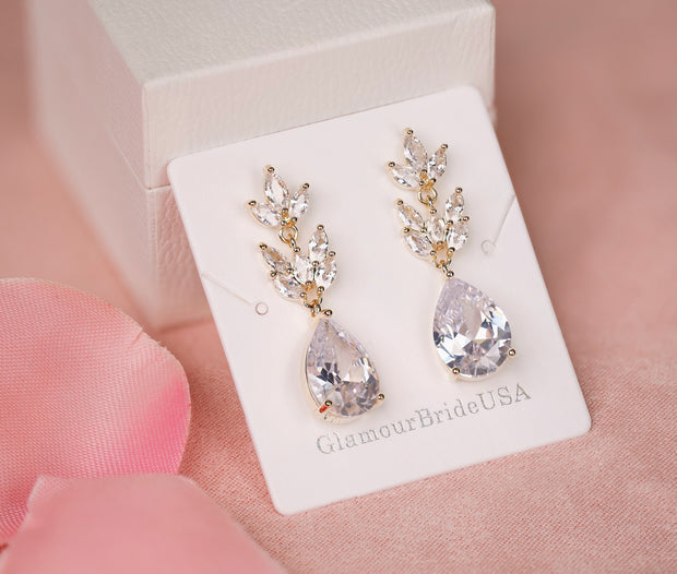 Jennifer - Crystal Bridal Earrings