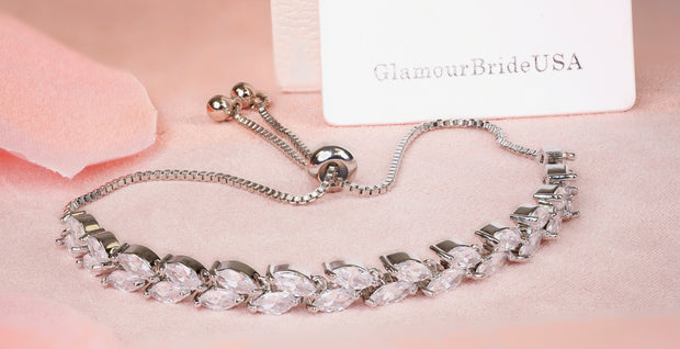 Elizabeth-Crystal Bridal Necklace Set