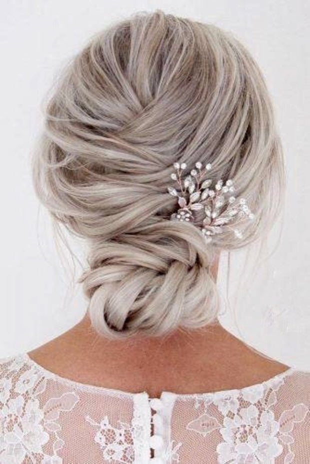 Wedding hair pins - Amber