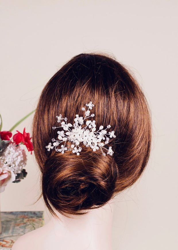 Bridal Hair comb - Cassie