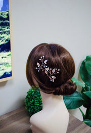 Leaf and Pearls hair pins - Angela