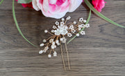 Floral Bridal hair pins - Laura