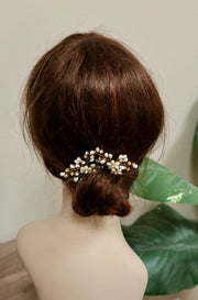 Crystal and Pearl hair pins - Lisa