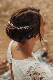 Denise - Crystal Rose Gold Bridal Comb