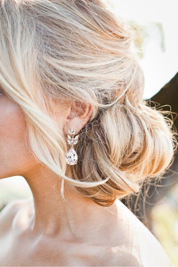 Crystal Bridal Earrings - Jennifer
