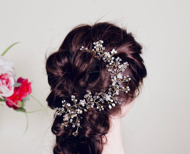 Bridal hair piece Bridal hair vine Bridal headpiece Bridal hair comb Wedding hair comb Wedding hair piece Pearl hair vine