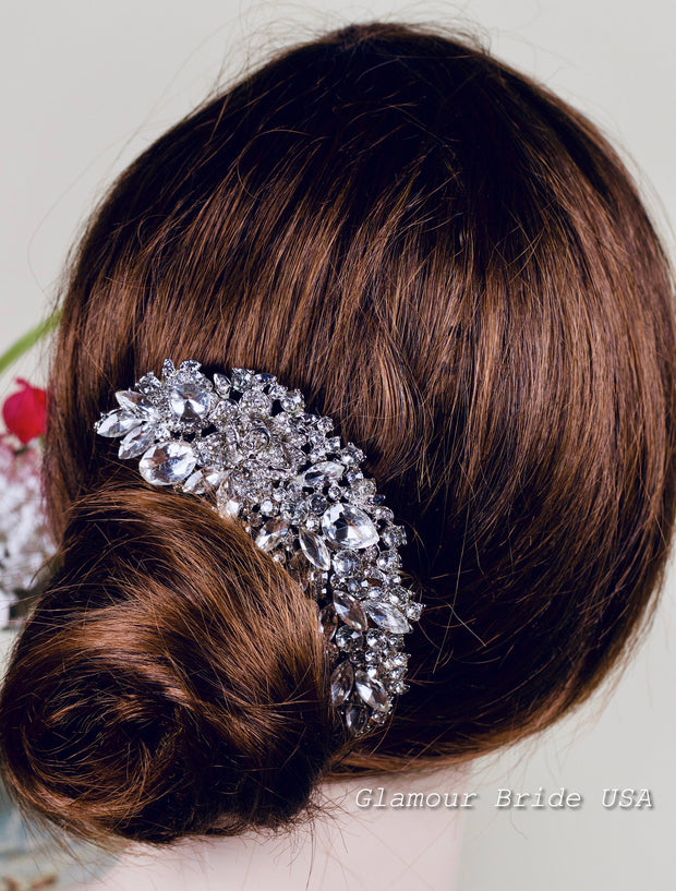 Crystals Hair Comb Bridal Hair Comb Wedding Hair Comb Rhinestone Comb Bridal Hair Accessories Bridal Headpiece Bridal Hairpiece