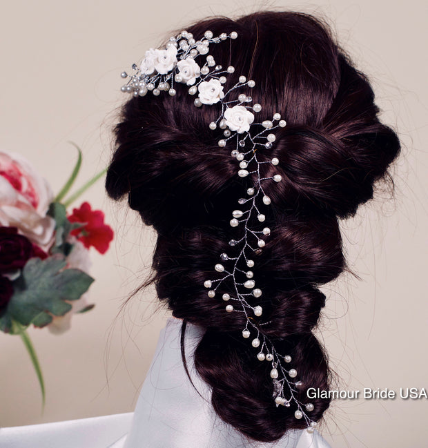 Bridal hair piece Bridal hair vine Wedding hair vine Bridal hair comb Wedding hair comb Wedding hair piece Wedding Hair Accessories