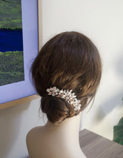 Bridal Comb Rose Gold Hair Comb Bridal Hair Wedding Hair Accessory Rhinestone and Crystal Bridal Comb Rose Gold Wedding Comb