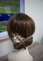 Bridal Hair Vine Wedding Hair Accessories Bridal Head Piece Flower Hair Vine  Bridal Hairpiece Gold Leaf Headpiece Bridal Hair Accessories