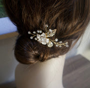 Wedding Hair Pins Rose Gold Bridal Hair piece Wedding Hair Accessories Crystal Bridal Comb Rose Gold Wedding Comb Bridal Headpiece