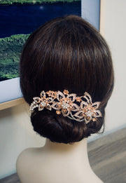 Rose Gold Hair Comb Bridal Hair Comb Wedding Hair Comb Rose Gold Bridal Hair Accessories Bridal Headpiece Bridal Hairpiece