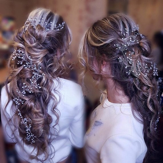 Wedding Hair Vine Bridal Hair Vine Bridal hair accessories Wedding Hair Accessories Silver Bridal Hair vine