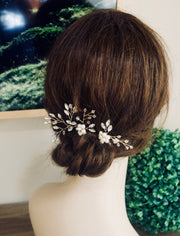 Bridal Hair pins Wedding Hair pins Pearl Crystal Wedding Hair Piece Pearl Wedding Hair Vine Bridal Hair Piece Pearl Bridal Hair Vine