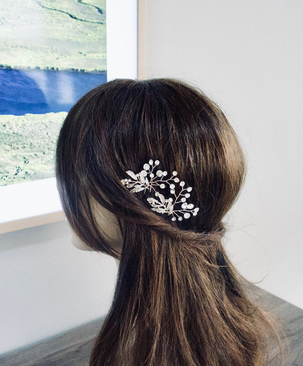 Wedding Hair Pins Wedding Hair Accessories Silver Bridal Hair Pins Bridal Comb Rose Gold Wedding Comb Bridal Headpiece