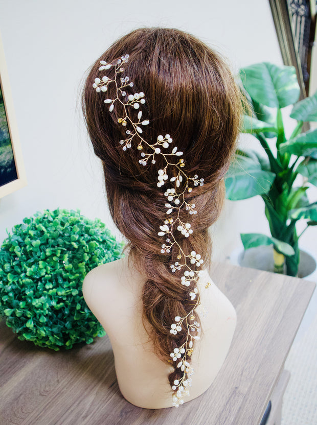 Bridal Hair Vine Rose Gold Wedding Hair vine Bridal hair accessories Wedding Hair Accessories Rose Gold Bridal Hair Vine Bridal Hair piece