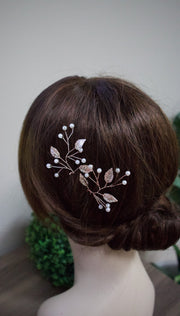 Leaf Hair Pins Bridesmaid Hair Accessories Wedding HaIr Accessories Branch Hair Pins Rose Gold HairPin Bridal Headpiece Bridesmaid Hair Pins