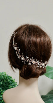Bridal hair piece Bridal hair vine Bridal headpiece Bridal hair comb Wedding hair comb Wedding hair piece Rose Gold hair vine