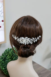Bridal headpiece Wedding headpiece  Bridal hair comb Bridal comb Wedding hair piece  Flower headpiece Pearl headpiece Wedding comb