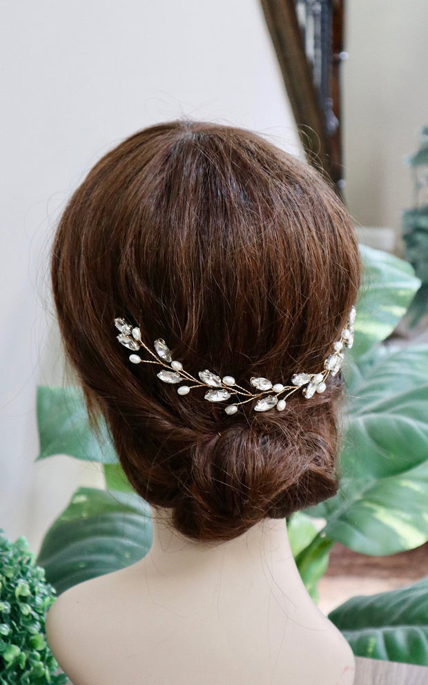 Wedding Headband Bridal Hair Vine Crystal hair vine silver Hair vine Bridal hair piece Bridal hair vine Bridal Headband Crystal Headband