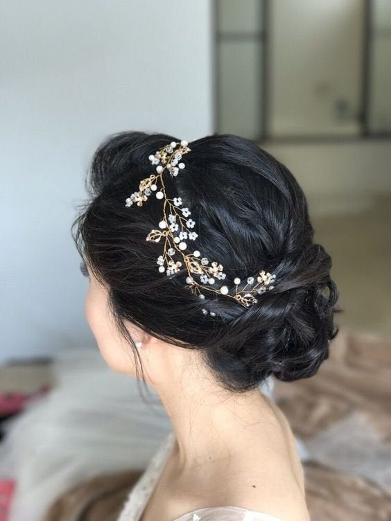 Bridal Hair Vine Wedding Hair Vine Bridal Hair piece Gold Bridal Headband Wedding Headband Wedding Hair Accessories