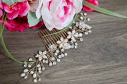 Bridal hair comb Wedding hair comb Bridal hair vine Wedding hair vine Gold Bridal Hair Accessories Wedding Hair Accessories