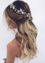 Bridal hair piece Bridal hair vine Gold Bridal Hair Accessories Bridal headband Wedding Hair Accessories Wedding hair piece Gold hair vine