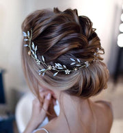 Bridal hair piece Bridal hair vine Blue Opal Bridal hair vine Wedding hair piece Something blue Wedding hair Accessories Wedding hair vine